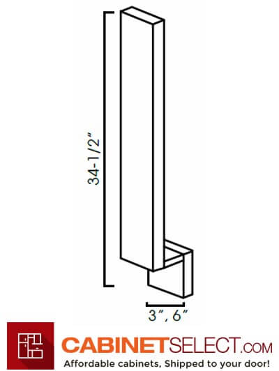 AW-BF3-3/4: Ice White Shaker 3″ BaseFiller