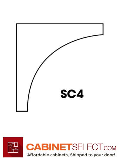 PR-SC4 (ICM): Petit Brown Shaker Inside Corner Molding