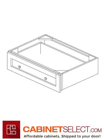 AN-SVDU3021-7″: Nova Light Grey Shaker 7″ Desk Drawer vanity