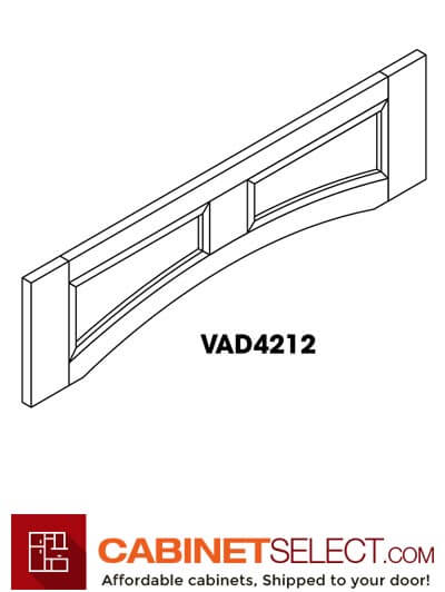 AW-VAD4212: Ice White Shaker 42″ Arched Valance