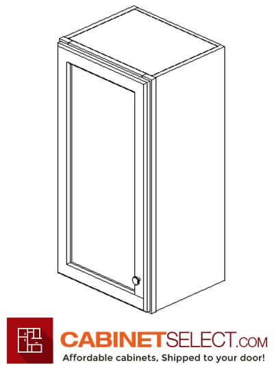 AA-W1530: Blaze Black Shaker 15″ Wall Cabinet