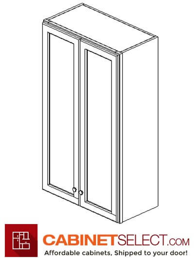 AZ-W2442B: Champagne Shaker 24″ Double Door Wall Cabinet