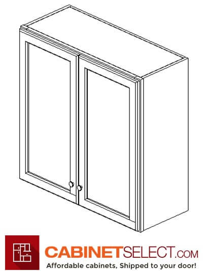 AZ-W3030B: Champagne Shaker 30″ Double Door Wall Cabinet