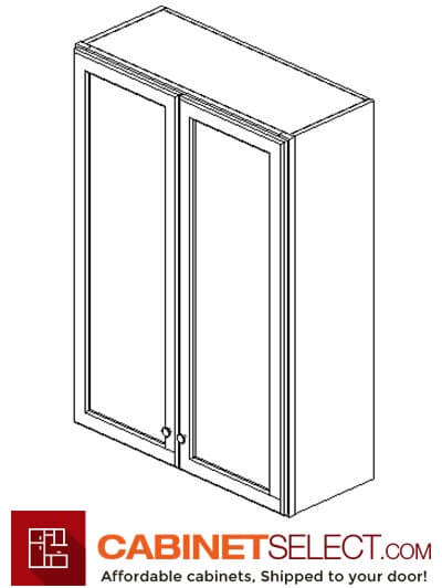 AZ-W3042B: Champagne Shaker 30″ Double Door Wall Cabinet