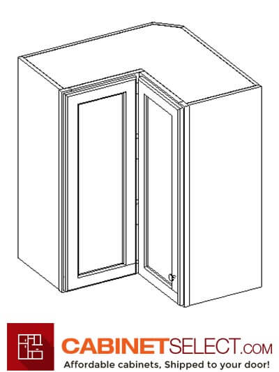 AH-WSQ2436: Homestead Oak Shaker 24″ Corner Wall Cabinet