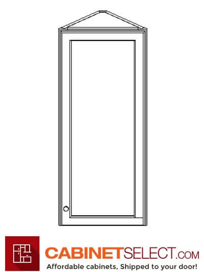 AG-AW42: Greystone Shaker 42″ Angled Wall End Cabinet