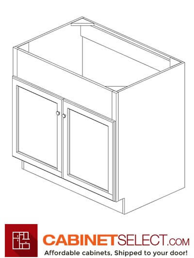 TQ-FSB30B: Townplace Crema 30″ Farm Sink Base Cabinet