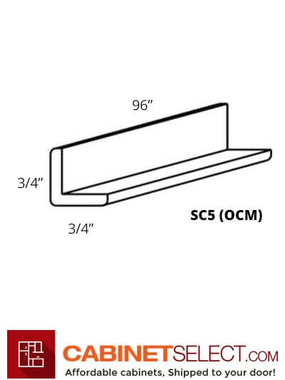 AG-SC5 (OCM): Greystone Shaker Outside Corner Molding