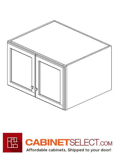 AG-W301524B: Greystone Shaker 30" Refrigerator Wall Cabinet 24" deep