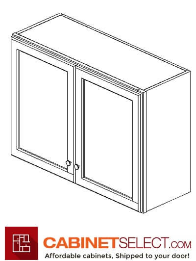 AG-W3324B: Greystone Shaker 33" Double Door Bridge Wall Cabinet