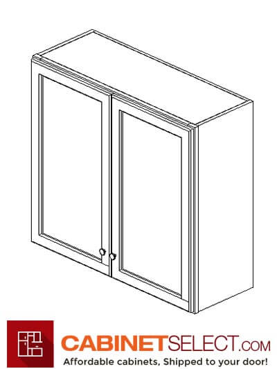 AG-W3330B: Greystone Shaker 33" Double Door Wall Cabinet