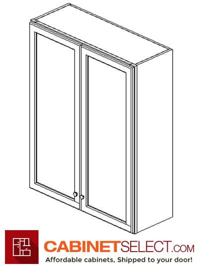 AG-W3342B: Greystone Shaker 33" Double Door Wall Cabinet