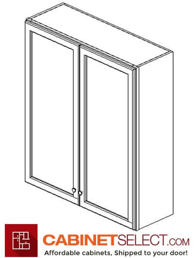 AG-W3642B: Greystone Shaker 36" Double Door Wall Cabinet