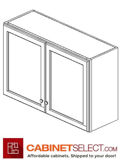 TQ-W3624B: Townplace Crema 36″ Double Door Bridge Wall Cabinet