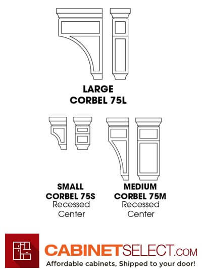 AW-CORBEL75S: Ice White Shaker 75 Small Corbel