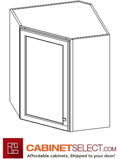 TQ-WDC2442: Townplace Crema 24″ Diagonal Corner Wall Cabinet