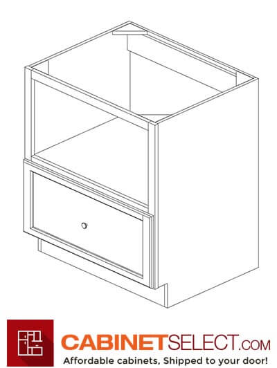 SL-B30MW (30”W): Signature Pearl 30" Microwave Wall Cabinet