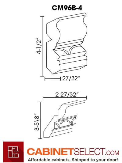 SL-CM96B-4: Signature Pearl Crown Molding