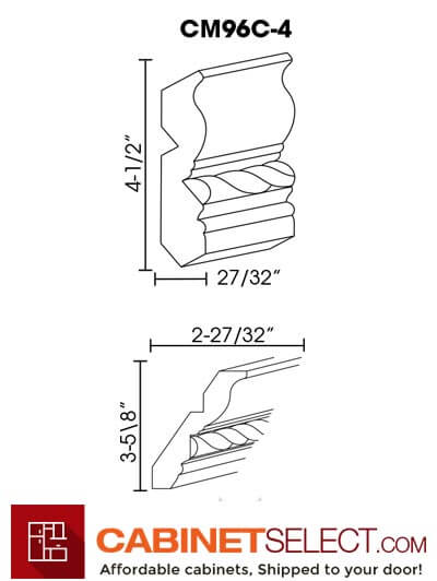 SL-CM96C-4: Signature Pearl Crown Molding