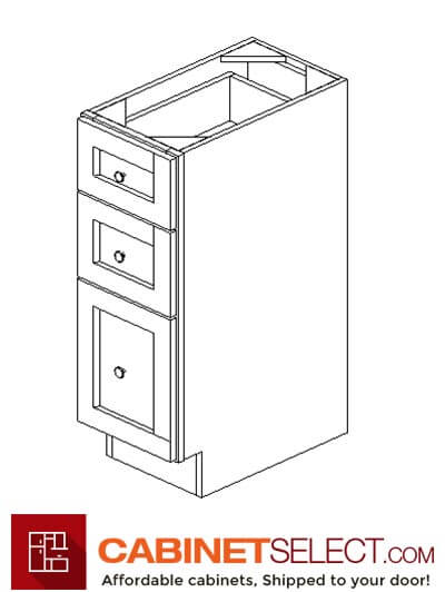 SL-SVB1521-34-1/2”: Signature Pearl 15" Three Drawer Base vanity