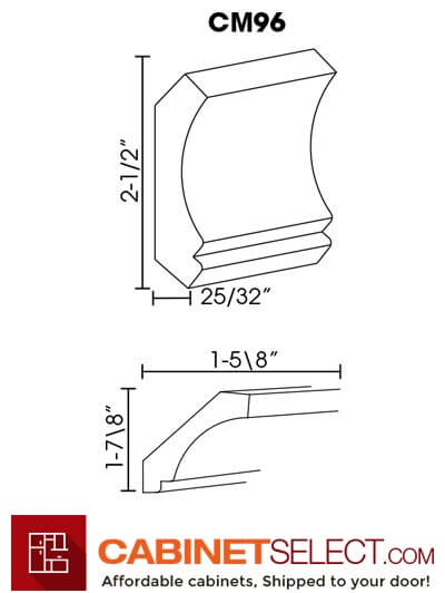 TW-CM96: Uptown White Crown Molding