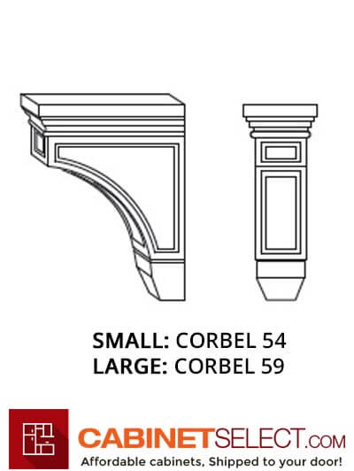 TW-CORBEL59: Uptown White 59 Corbel