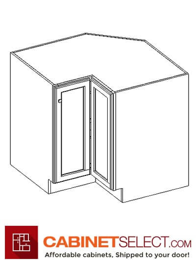 TW-LS3612: Uptown White 36" Lazy Susan Base Cabinet