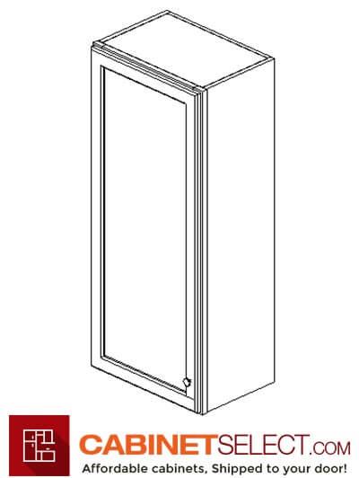 TW-W1842: Uptown White 18″ Single Door Wall Cabinet