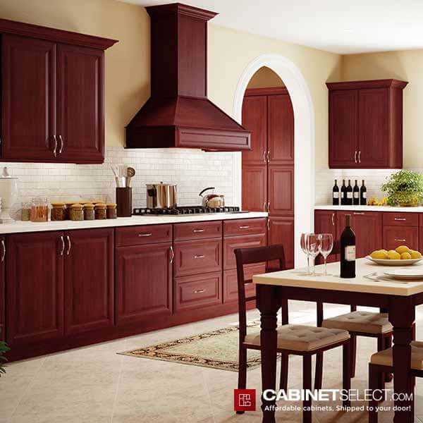 K Cherry Glaze Kitchen Cabinets