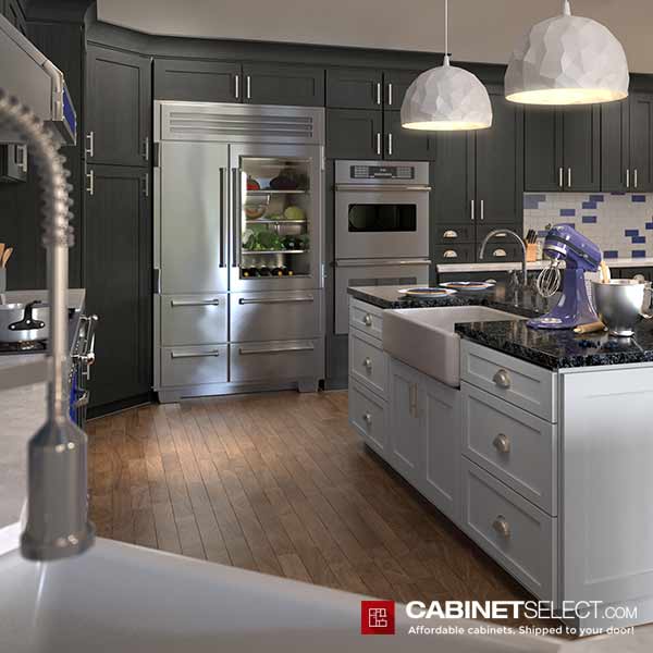 Modern Gray White Kitchen