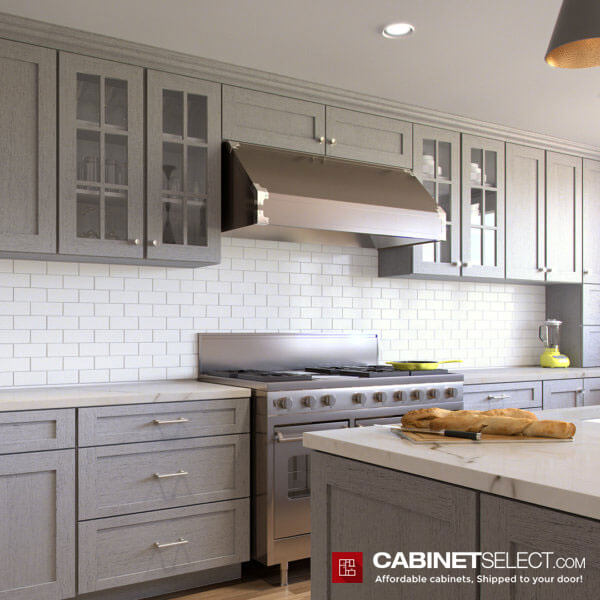 Nova Light Kitchen Cabinets | Light Grey Kitchen Cabinets | CabinetSelect.com
