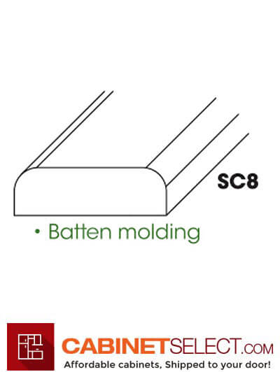 AG-SC8 (BM): Greystone Shaker Batten Molding