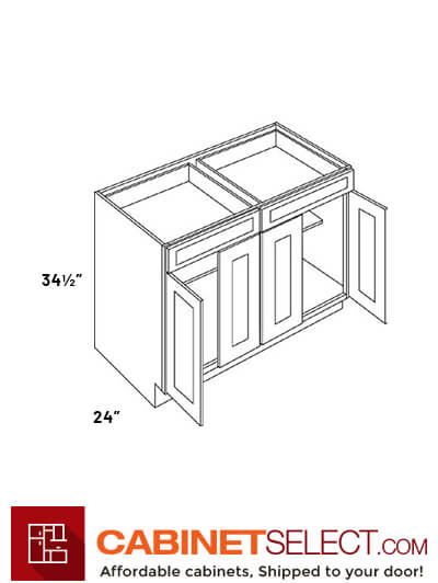 L11-B48: Luxor Espresso 48″ Four Door Base Cabinet