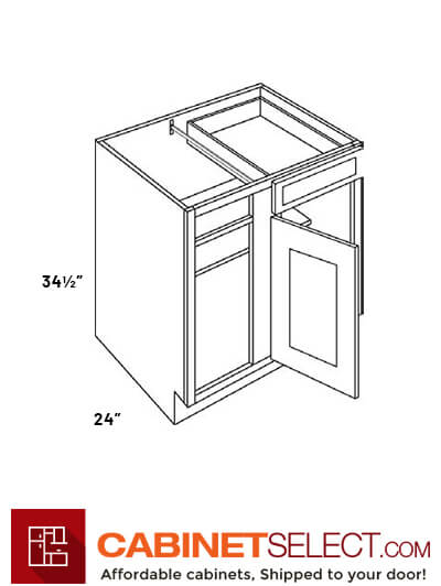 L11-BLB39/42: Luxor Espresso 39″ Blind Corner Base Cabinet