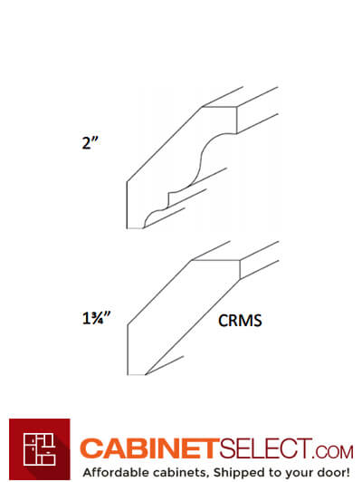 L02-CRMS (1¾”): Luxor Smokey Grey 1 3/4″ Crown Molding