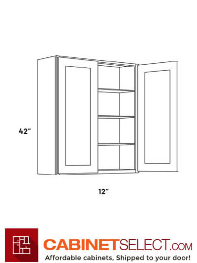 L11-W3342: Luxor Espresso 33″ Double Door Wall Cabinet