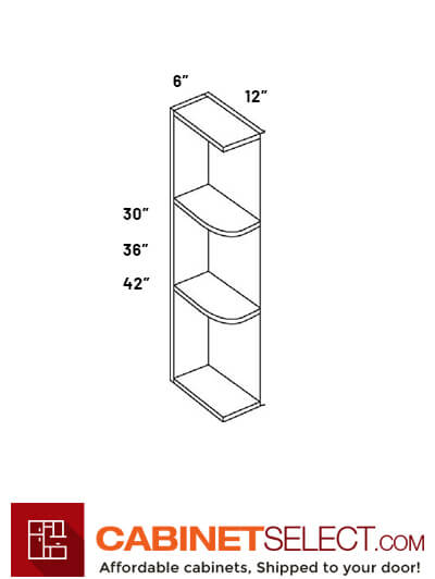 L10-WS42: Luxor White 6″ Knick Knack Wall Shelves