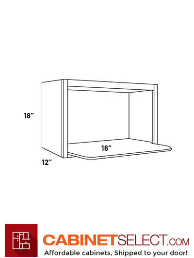 L06-MW3018: Luxor Cinnamon 30″ Microwave Wall Cabinet (just shelf)