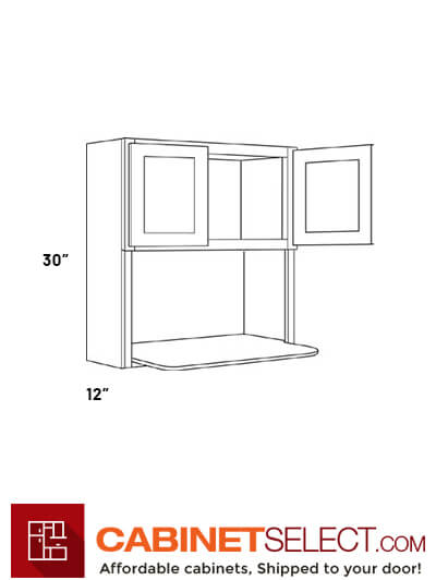 L06-MW3030: Luxor Cinnamon 30″ Microwave Wall Cabinet
