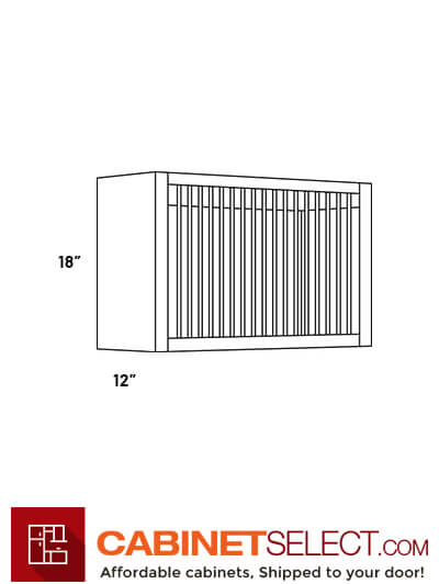 L06-PR3018: Luxor Cinnamon 30″ Plate Rack Cabinet