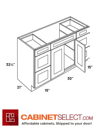 L06-V6021DD: Luxor Cinnamon 60″ Four Door and six Drawer Vanity Sink Base