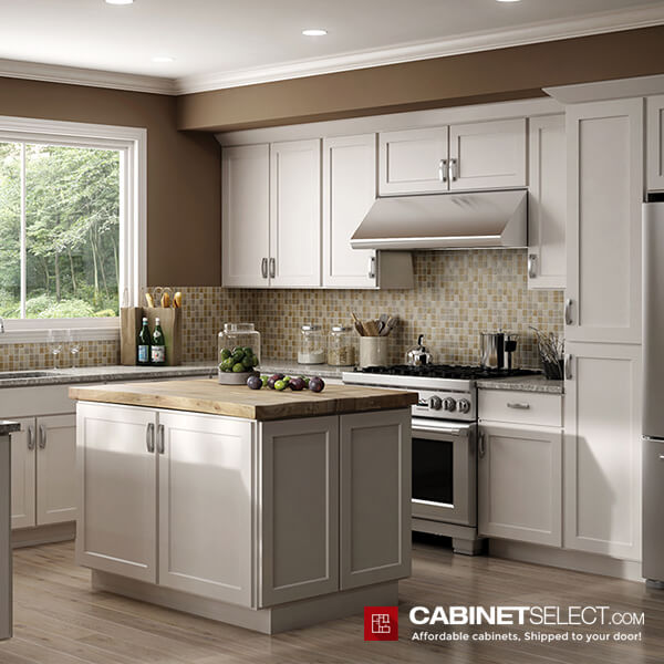 Luxor White Shaker Cabinets