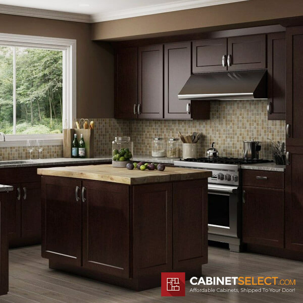 Luxor Espresso Kitchen Cabinets | CabinetSelect.com