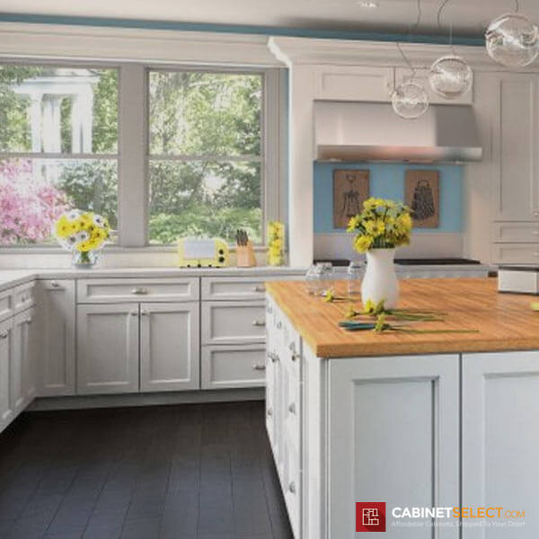 Uptown White Kitchen Cabinets | Affordable Kitchen Cabinets