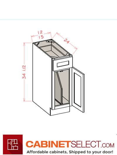 SCN-B15TDKIT: Shaker Cinder 15″  Base Tray Divider