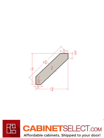WS-ACM8: Shaker White 96″ Crown Molding