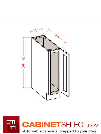 OS-BT9: Oxford Green 9″ Single Door Base Cabinet