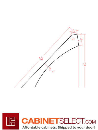 WS-COV: Shaker White  96″ Crown Molding