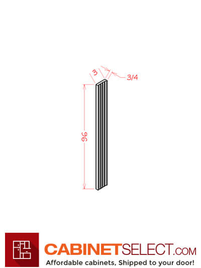 TD-FF396: Torrance Dove 3″ by 96″ Flutted Filler