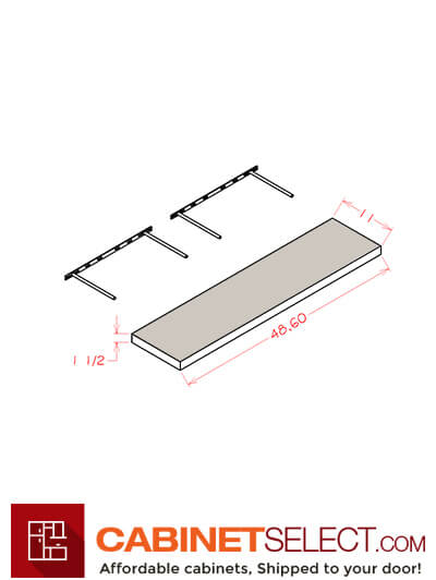 OS-FS48: Oxford Green 48″ Floating Shelf